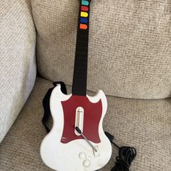 PlayStation 2 - PS2 Wired Guitar Hero Guitar Controller Untested 