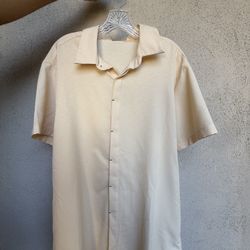 Beige Button Up