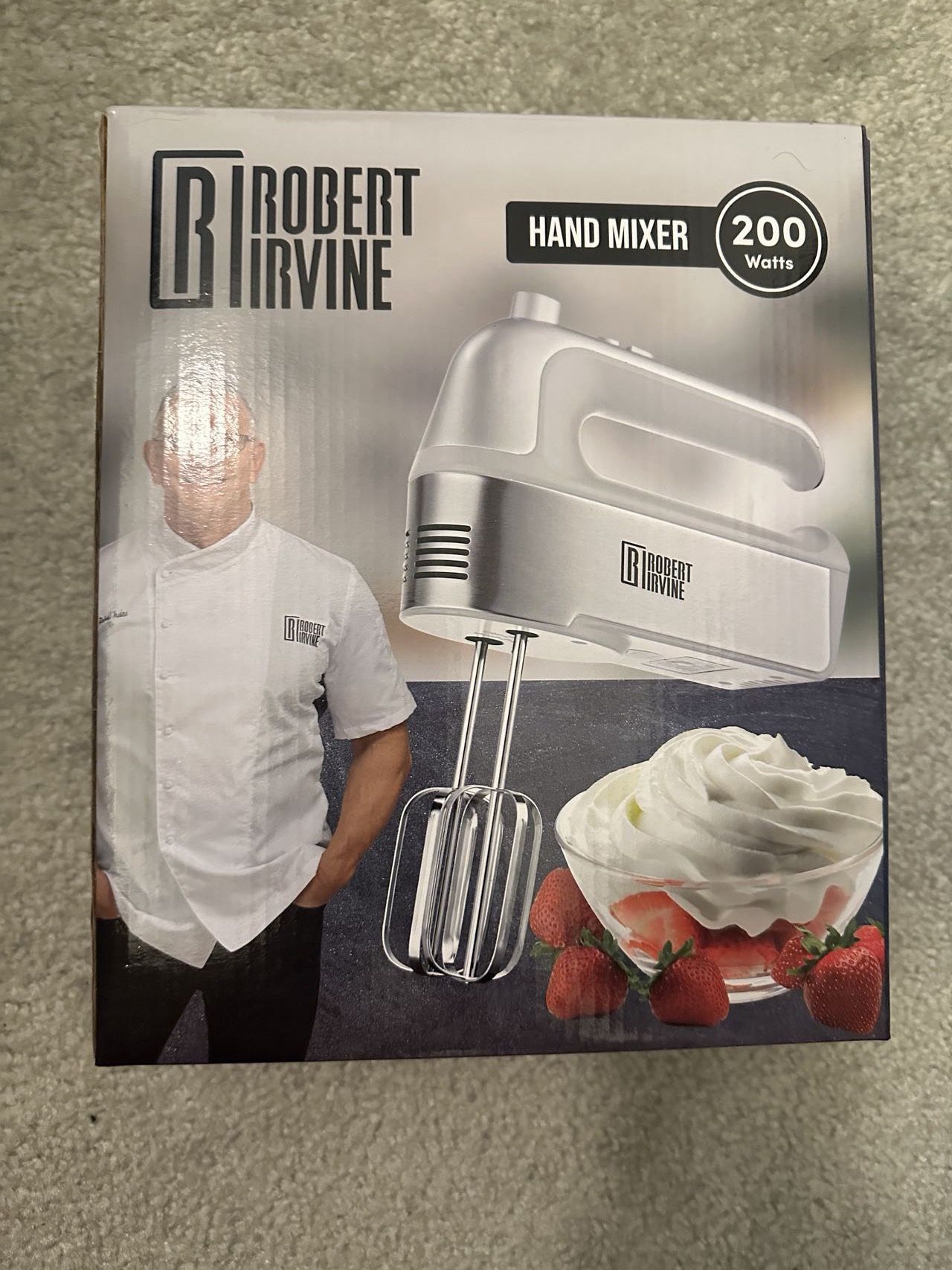 Robert Irvine 5 Speed Electric Hand Mixer, Brand New $32