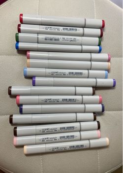 Copic alcohol markers (15 markers)