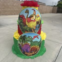 Dinosaur Cake Pinata With Balls