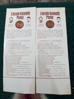 1972 Lincoln -Kennedy penny