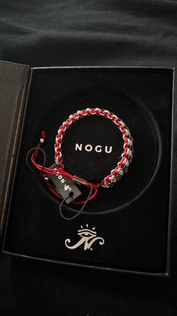 NOGU Red and Silver Chain Bracelet
