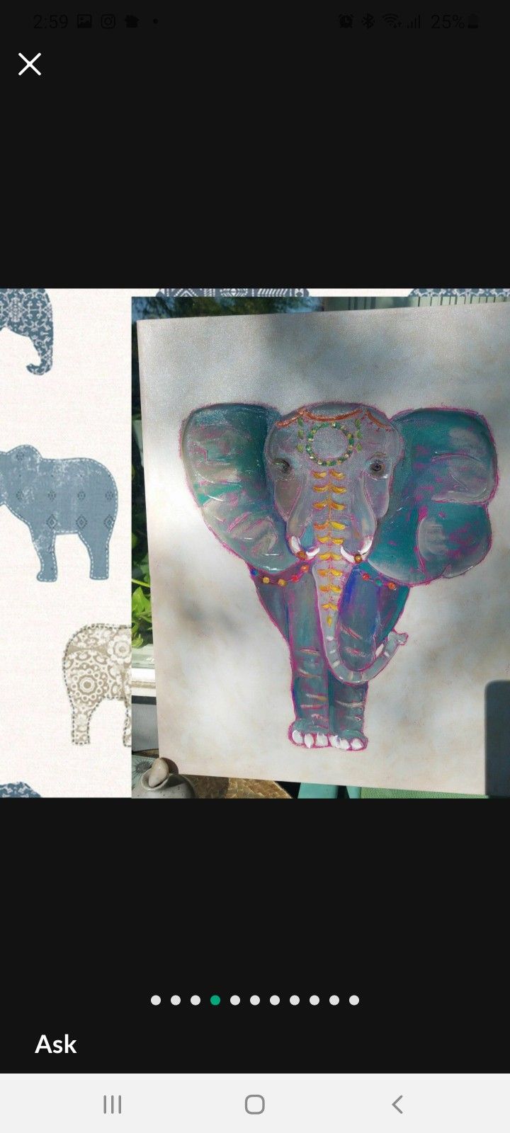 Chariklia Zarris Elephant Painting