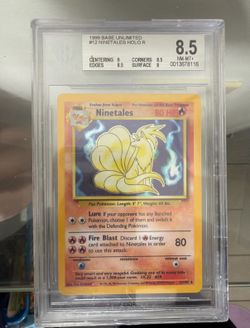 Pokemon TCG - Base Set Ninetales Holo BGS 8.5