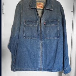 Men's Levi's Denim Blue Trucker Jacket Workwear XL