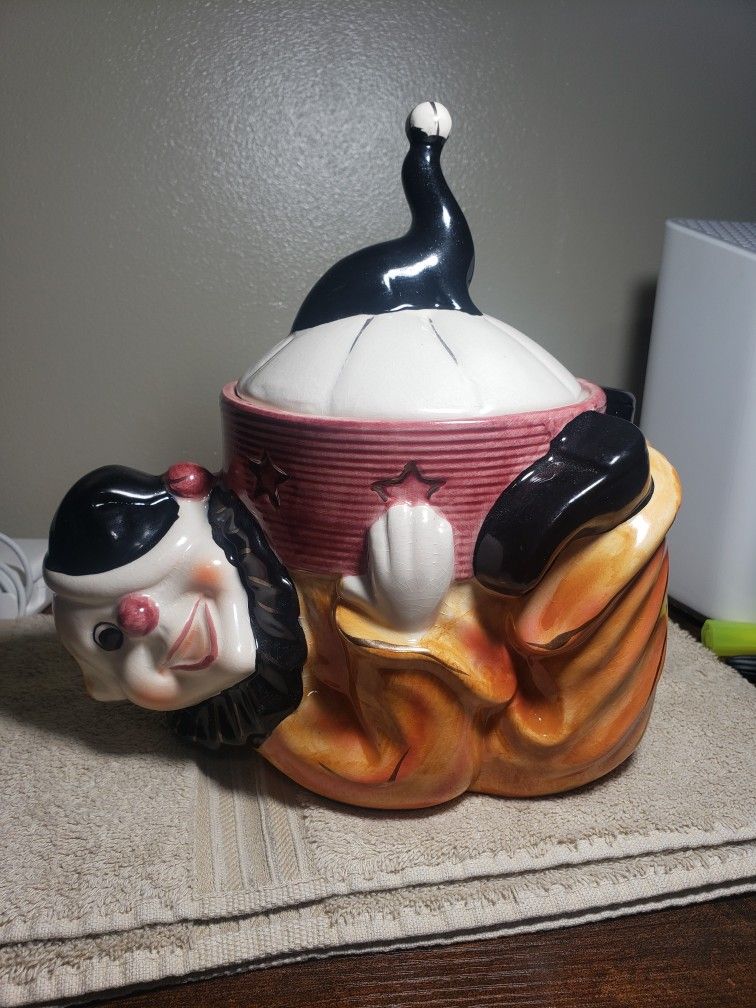 RARE Clown Cookie Jar