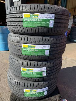 205 55 16 Tires Set Brand New