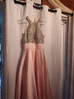 Long pick dress