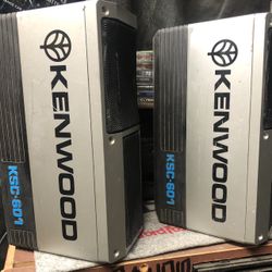 Old School Vtg” Kenwood KSC-601 3-way Car Audio Speakers 