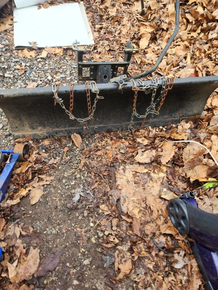 46" Plow Blade With Tire Chains For MTD