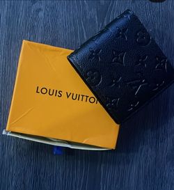 Louis Vuitton Black Monogram Embossed Wallet