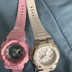 2 Baby.g Watch’s White And Pink
