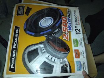 Power Acoustik 12" 2500W Subwoofer
