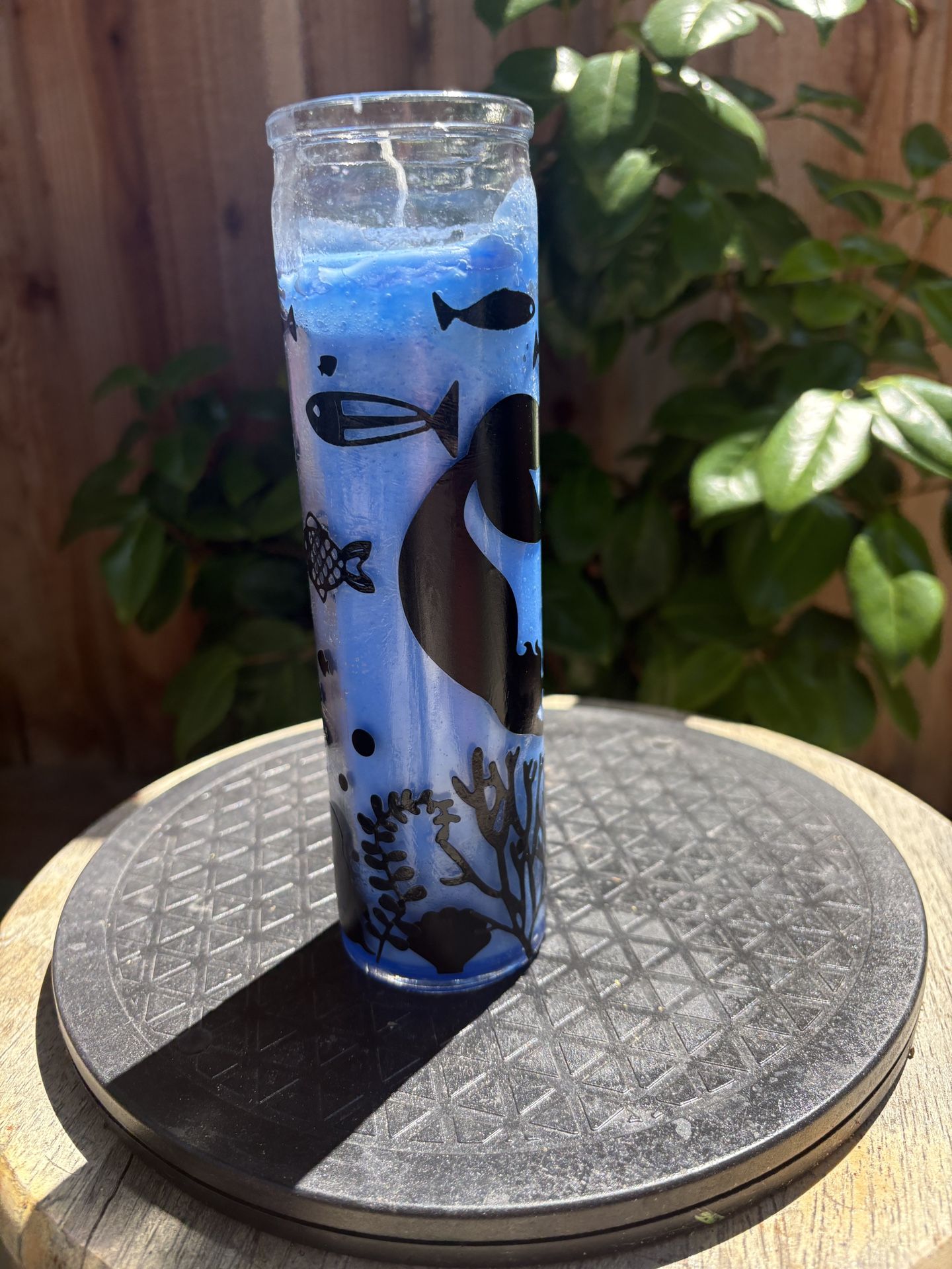 Blue Mermaid Ocean Themed Candle!