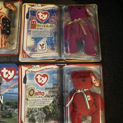 TY Beanie Babies, Collectible,Antique,Rare,Vintage, Full Set. International McDonald’s. New In Box, Bears, UK, With Tags. 9 In Total 