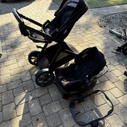 Nuna Car Seat, Base And Stroller