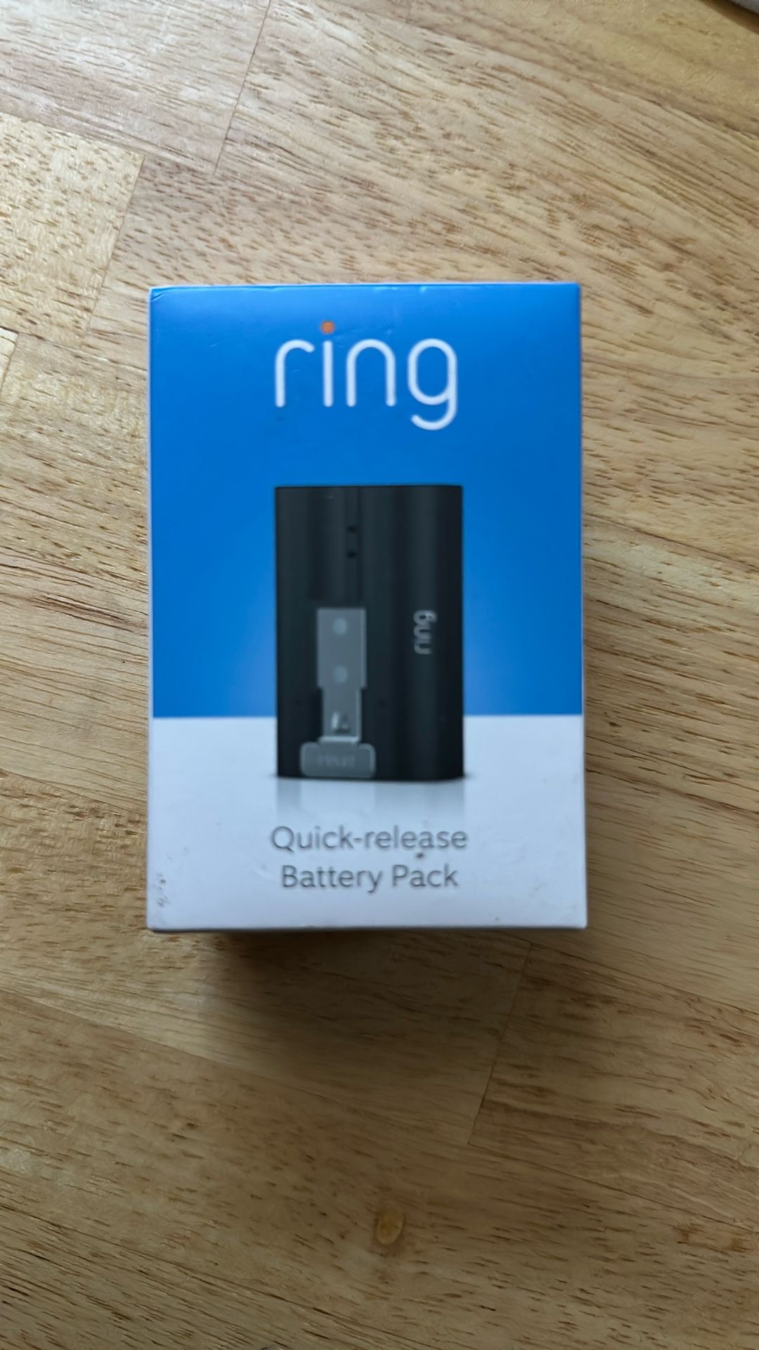 Ring Quick Release Battery Pack