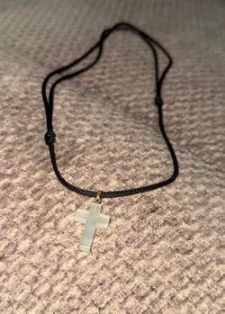 green jade cross necklace