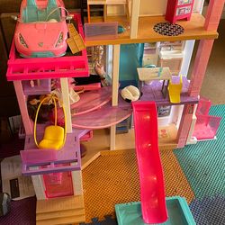 Barbie Dream House Plus Corvette & Barbies