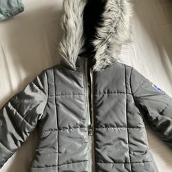 Calvin Klein Baby/Toddler Puffer Jacket w/ Faux Fur Hood – Size 18M