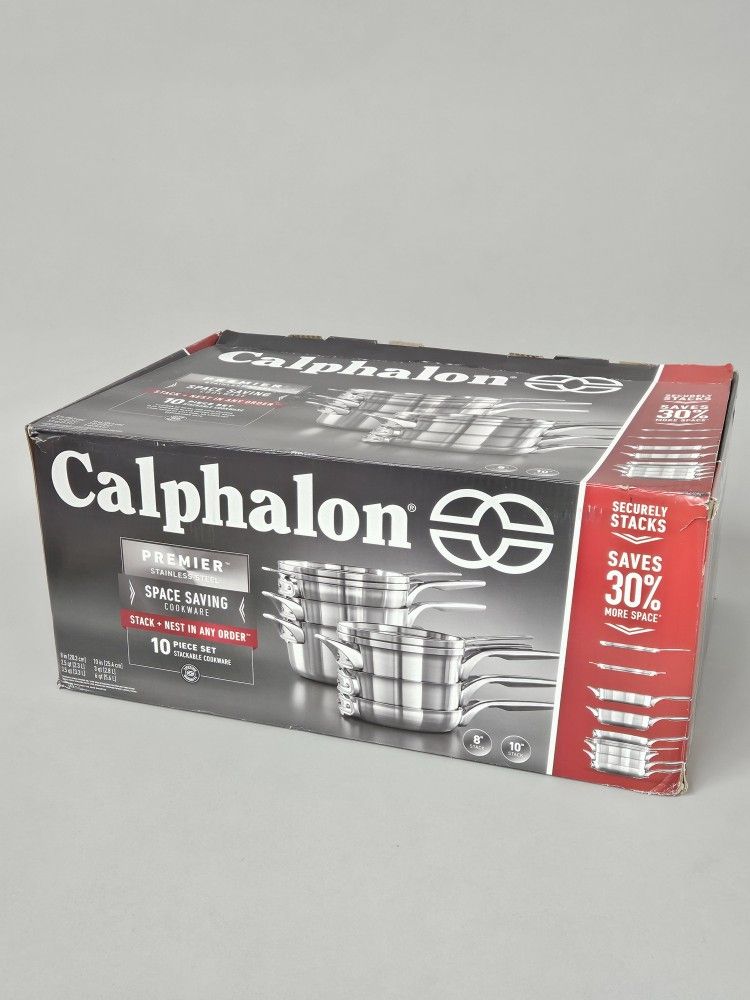 NEW Calphalon Premier Space Saving Nonstick 10 Piece Set for Sale in  Atlanta, GA - OfferUp