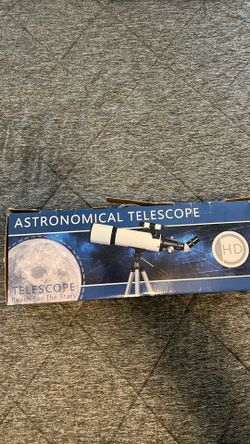 Telescope unused box open