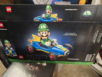 Lego 72050 Mario kart Luigi and mach 8 empty box and manaul