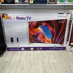 GVC ROKU Tv 75" Display 4K Ultra HD Tv