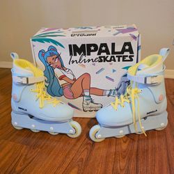 Roller Blades Impala Inline Skates (Sky Blue)