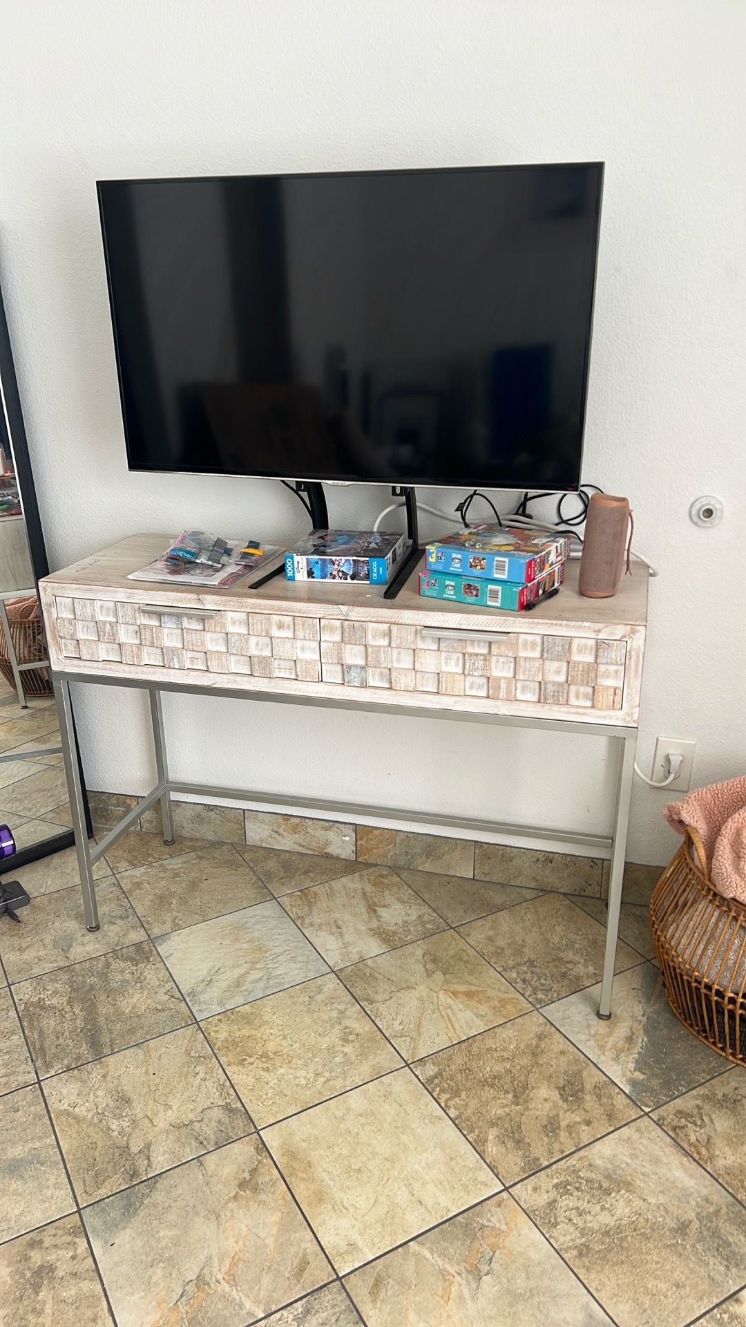 Distressed TV Stand/Vanity