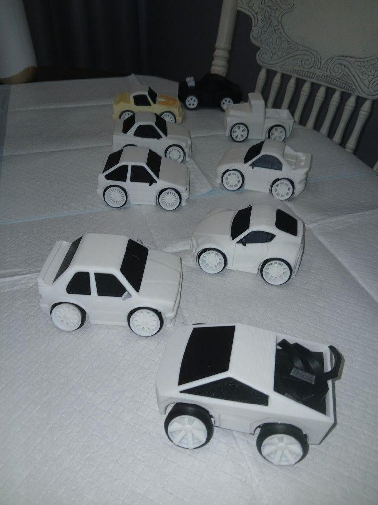 Collection Of 3d Printed Slammed Cars, Supra, F40,Mr2,jetta,firebird