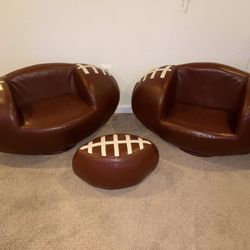Like New Kids Football  Chairs and Stool