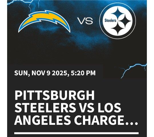 Chargers vs Steelers SNF tickets + Parking