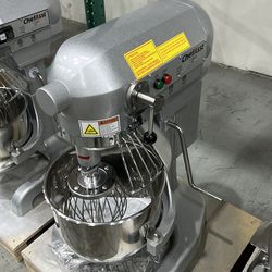 ChefAsst CA-MX10A 10L 3-Speed 1 HP Planetary Stand Mixer with Guard & Standard Accessories