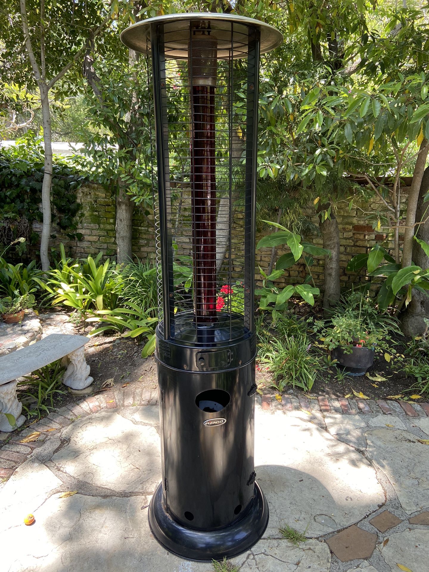 hanover han002brss steel umbrella propane patio heater Bronze Stainless 7-foot 41,000-BTU Enhance your outdoor living space with Hanovers collection of umbrella Hanover 48,000 BTU 26.6 sq.