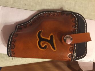 Estuche de cuero para postola 9mm