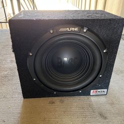 Alpine W10S4 10” Sub With Box Hardly Used 