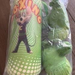 Chuck E  Cheese Mini Boxing Bag And Gloves Set 