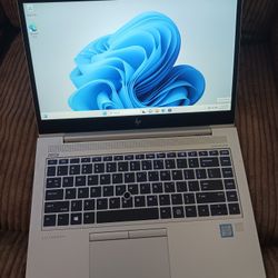 HP EliteBook 14 Inch Laptop Intel Core i5 8 GB RAM 256 GB SSD Webcam 1080P LCD USB C Port Windows 11 Professional 