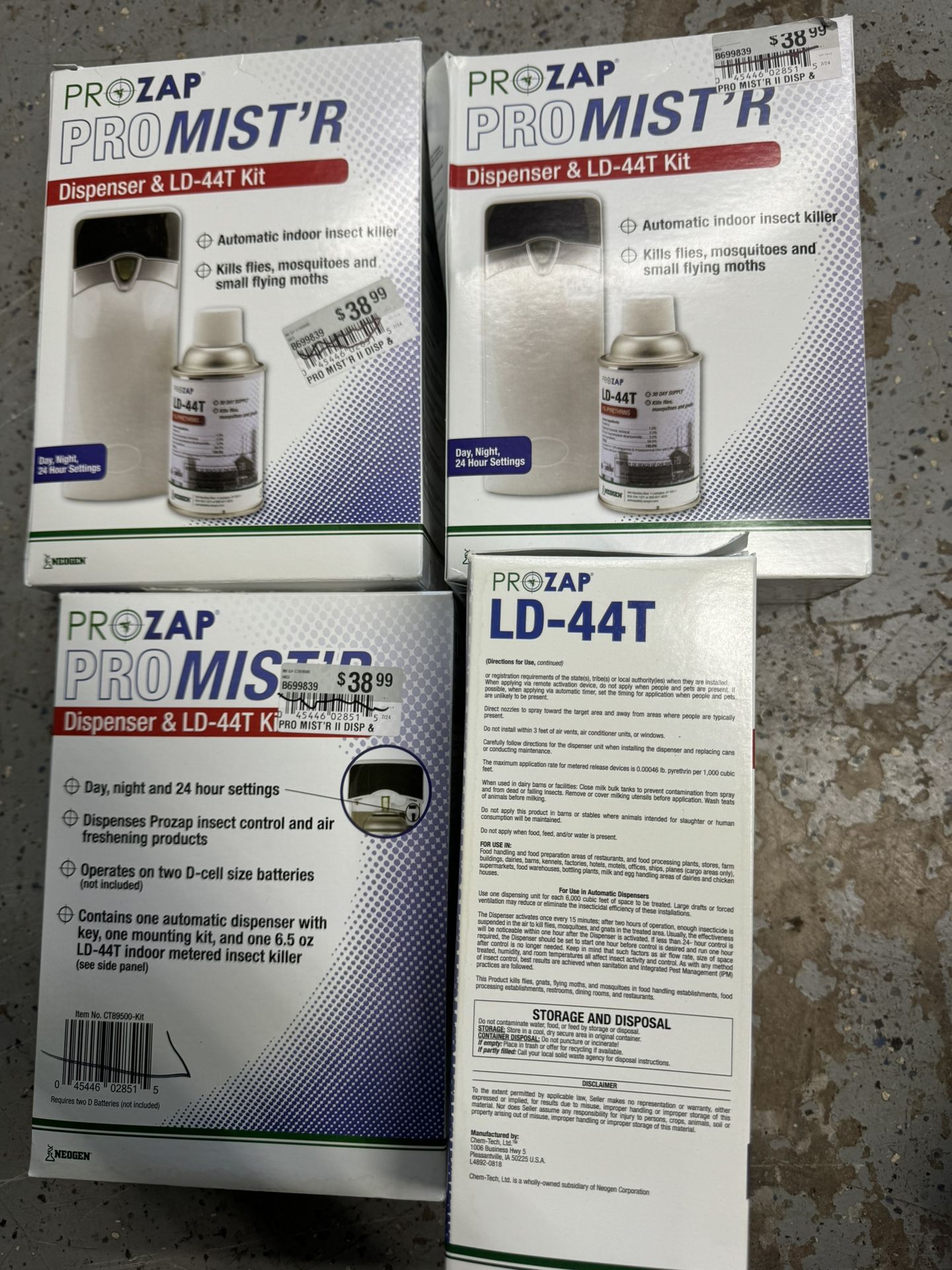 New Unused ProZap Automatic Indoor Insecticide . (4) Available $10 Each. Must Pickup