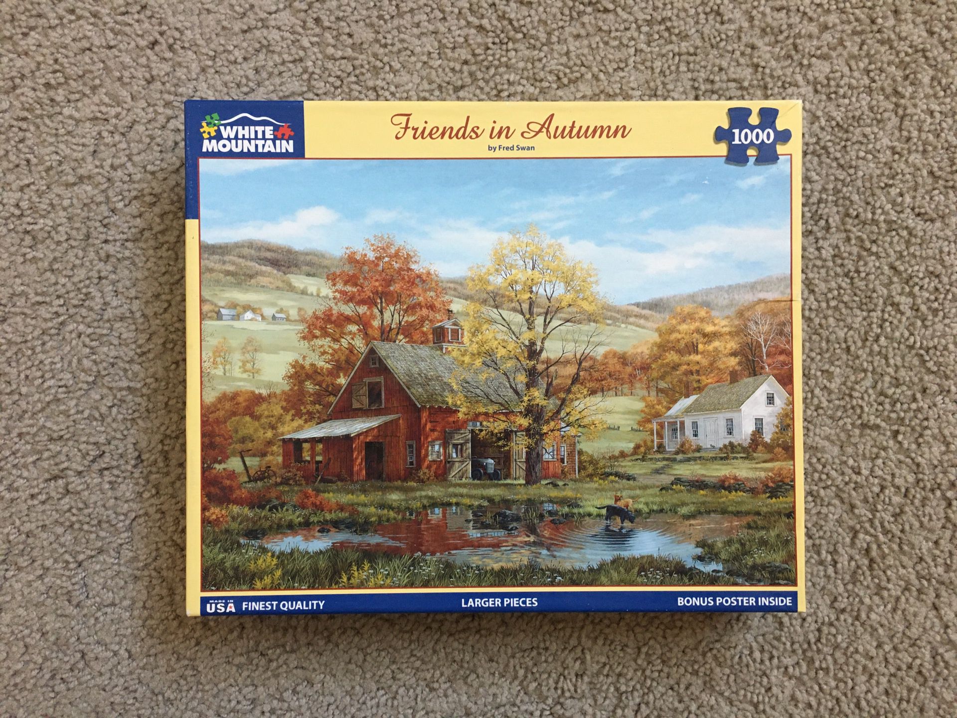 Jigsaw Puzzle FRIENDS IN AUTUMN White Mountain NO MISSING PIECES