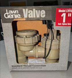 Lawn Genie 1" Anti-Siphon Valve L7010