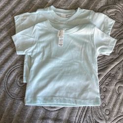 Set of 2 Blue T-Shirts For 3-6 Month Baby
