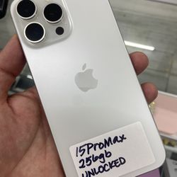15 Pro Max Unlocked. Cash Or $50 Down W Approval 