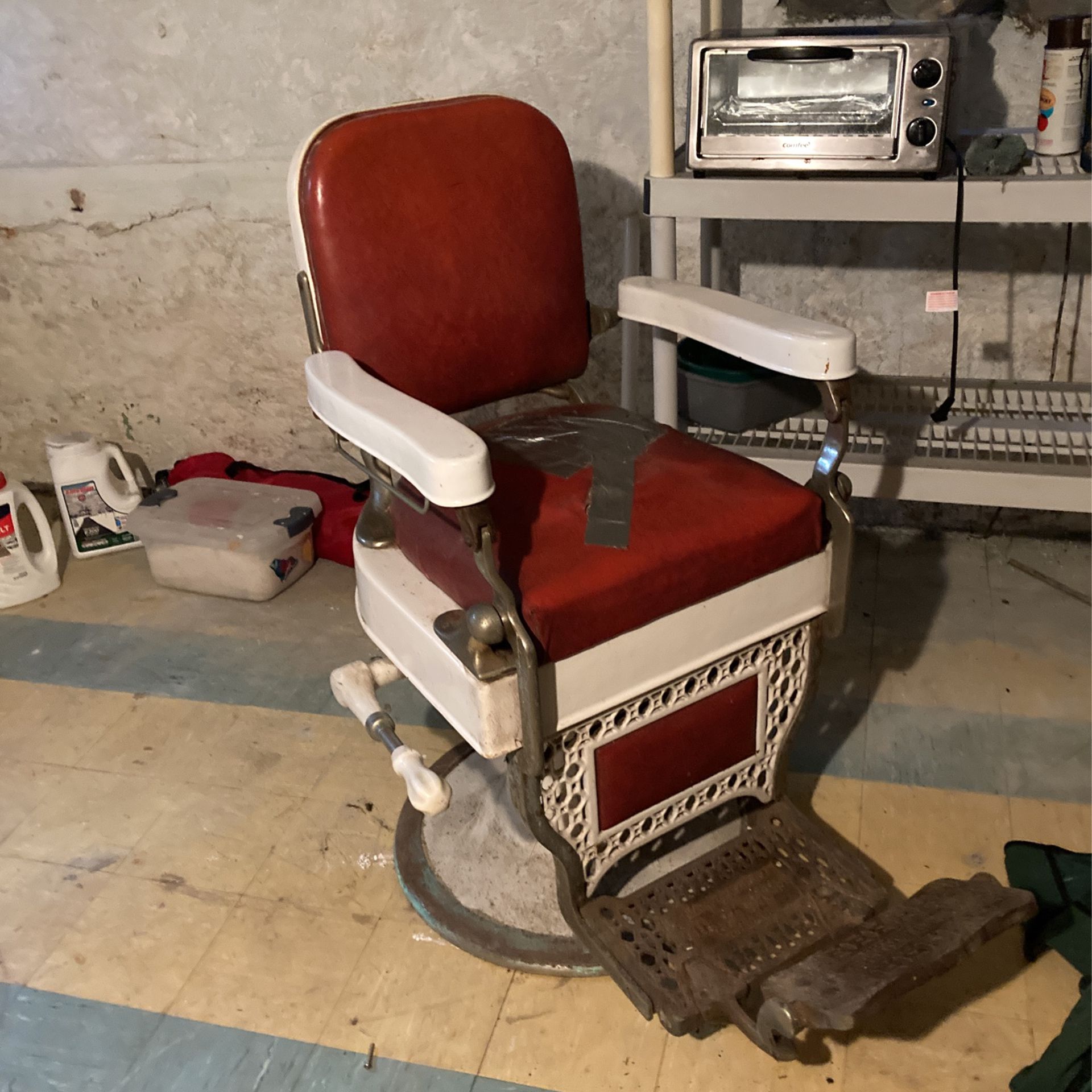 Old Antique Barber Chairs (2)