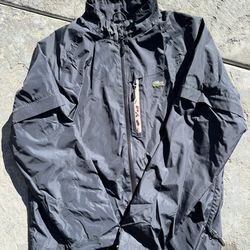 Lacoste zip up jacket size M-L navy