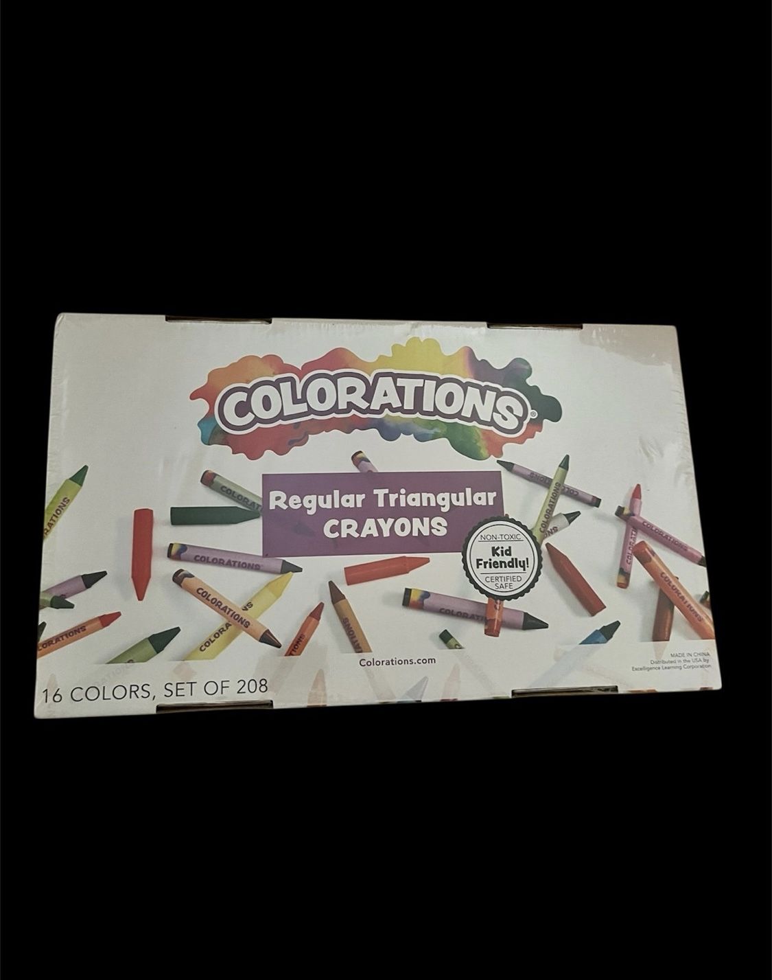 Colorations 208 Count Regular Triangle Crayons 
