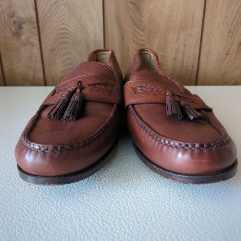 Allen Edmonds Maxfield Tassel Loafers Mens Size 10.5 D Brown display picture 1