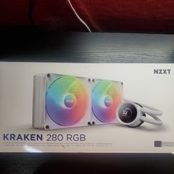 NZXT Kraken 280 White AIO Cpu Watercooler